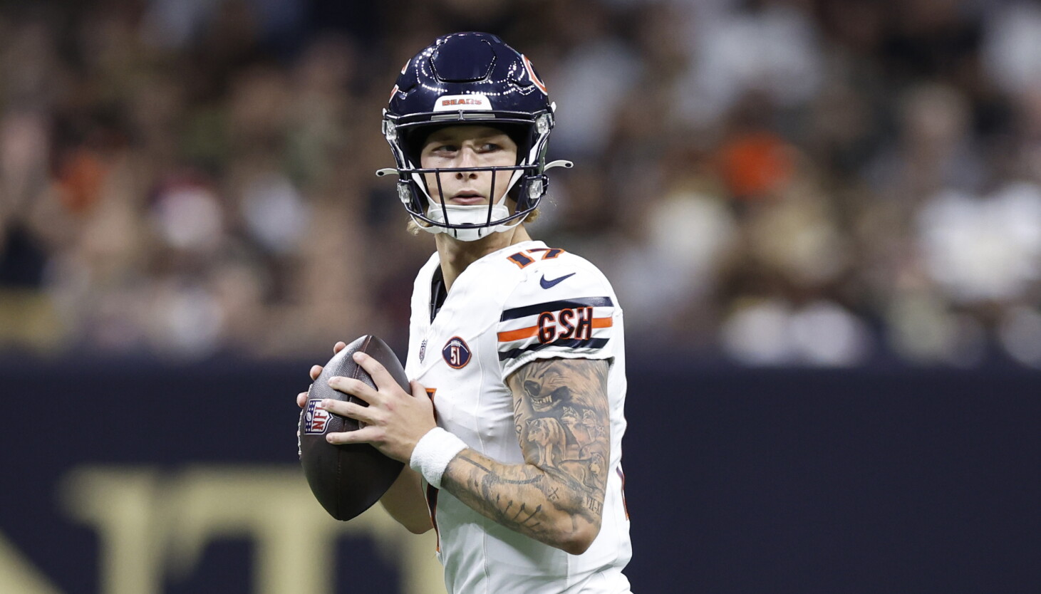 QB Tyson Bagent doesn't travel with Bears, is 'week to week'
